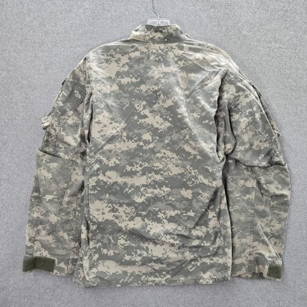 US Army Men Jacket Small Green‎ Digital Camo Combat Coat Military Riptstop